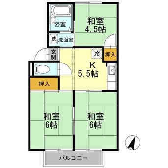 間取図 パヒュームタウンA棟