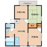 サンシティ小池原 3DKの間取り