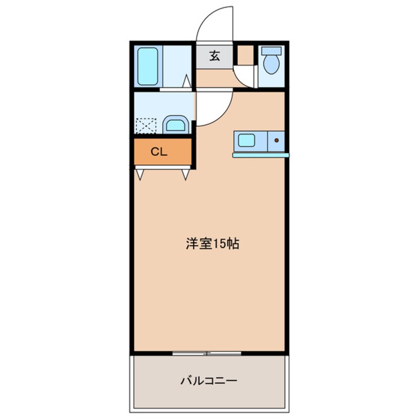 間取図 アパートAB
