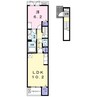 プレミアム24番館 1LDKの間取り