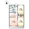 ブルー　ウィンド 2LDKの間取り