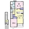 サンリット　Ⅰ 2LDKの間取り