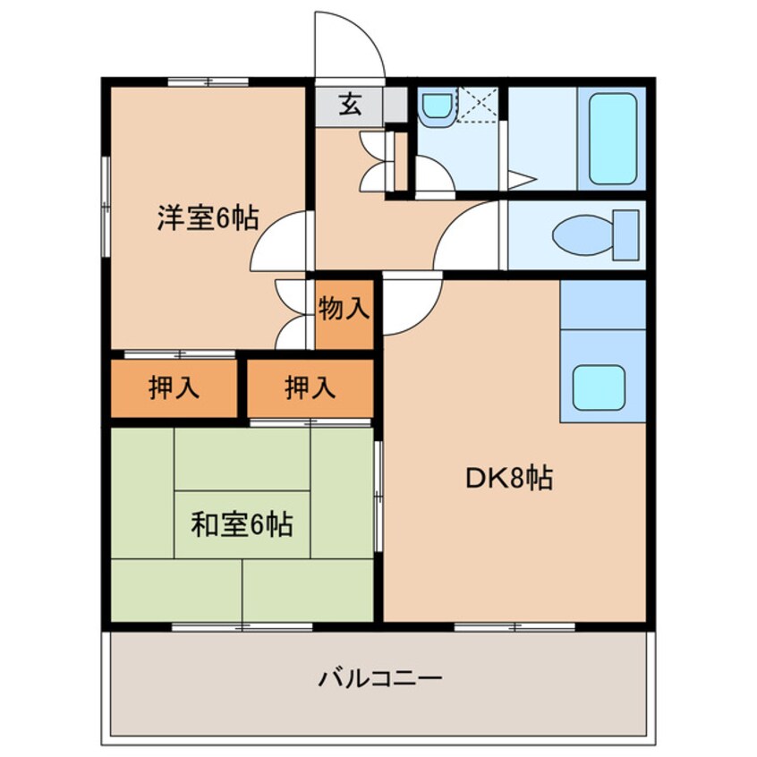 間取図 プリマヴェーラ古国府