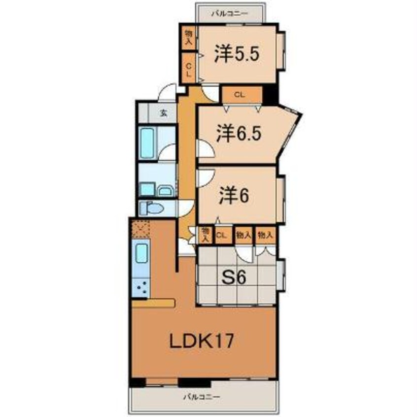 間取図 アスティオン堀川