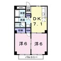 コジーコートAの間取図