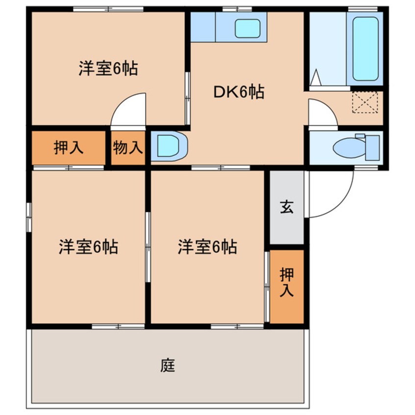 間取図 エンビアス日吉C