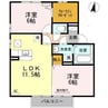 リザイアⅡ 2LDKの間取り