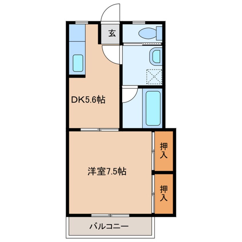 間取図 フォレストB/B