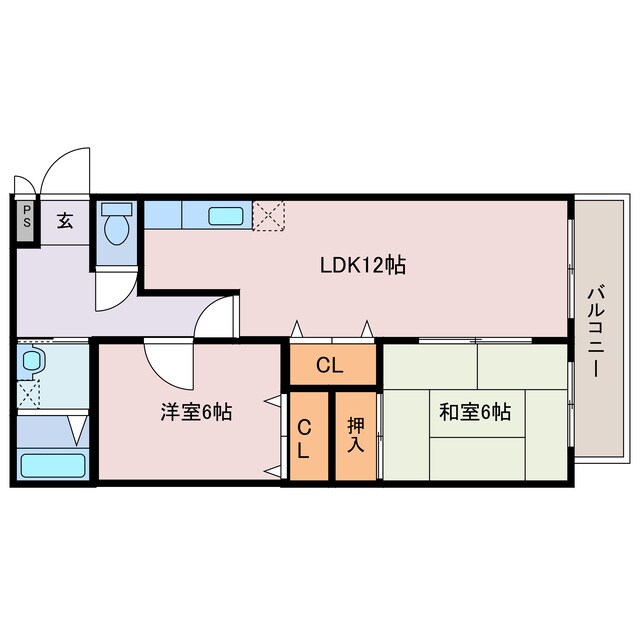 間取り図 メールハイツ滝尾