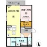 アン・シャトウⅣ 1LDKの間取り