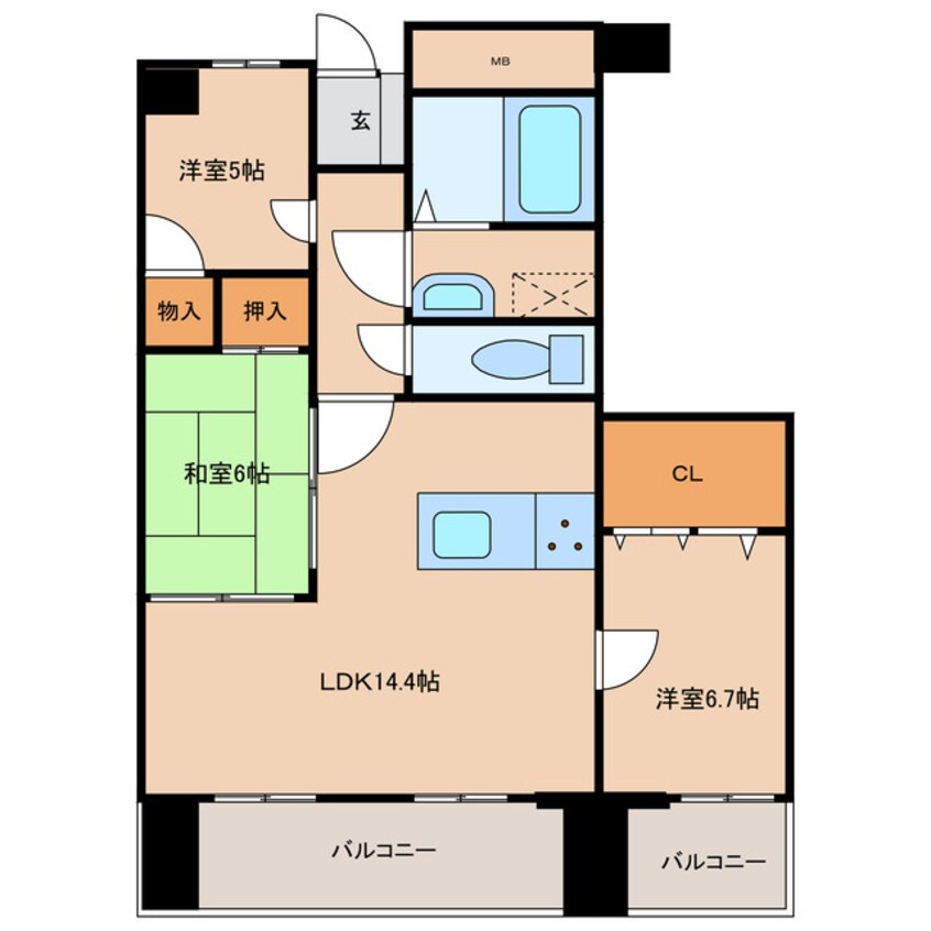 間取図 グリーンヒル舞鶴