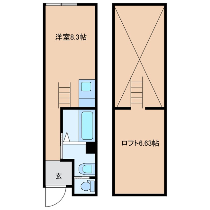 間取図 FLOW下郡