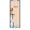 宮崎コーポ 1Rの間取り