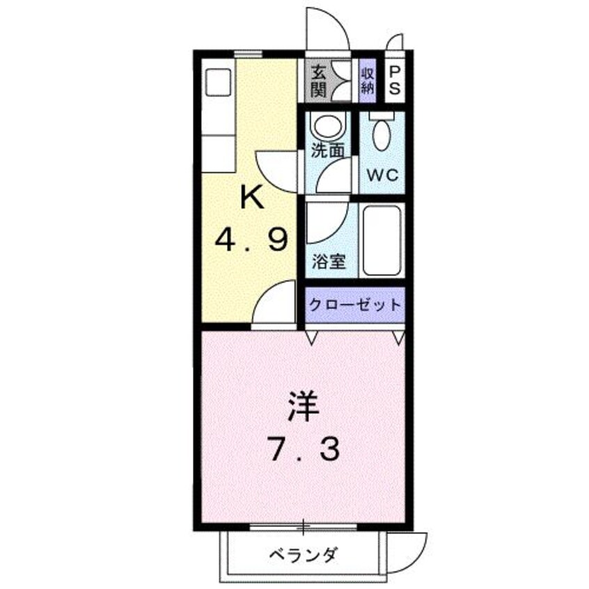 間取図 ソレアード小池原