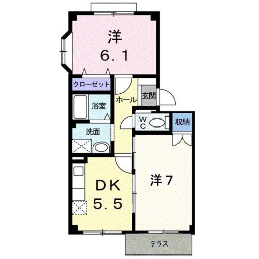 間取図 アムールニュー