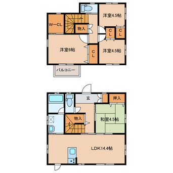 間取図 森1200-7住宅