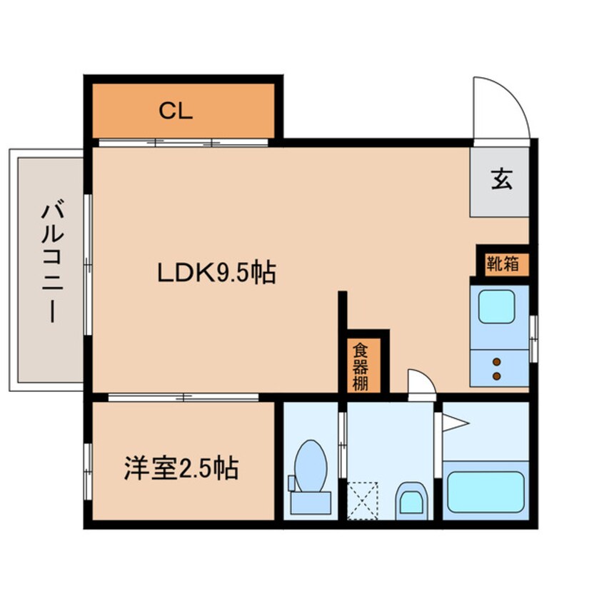 間取図 フォーブル安部１