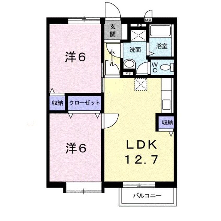 間取図 チャレロ21B