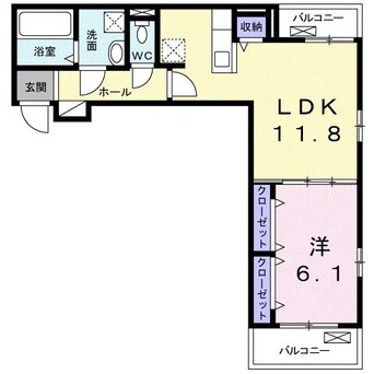 間取図 セレーノ須賀