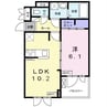 セレーノ須賀 1LDKの間取り