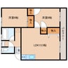 サンハイツK 2LDKの間取り