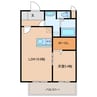 キャスリーHaya 1LDKの間取り