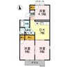グリーンパーク森町 3DKの間取り