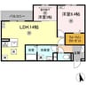 PREMILIFE大州浜 2LDKの間取り