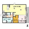 D-ROOM長浜 1LDKの間取り