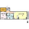 D-ROOM長浜 1LDKの間取り