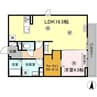 D-ROOM長浜 1LDKの間取り
