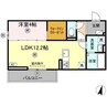 Dグラシア千代町 1LDKの間取り