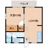 サンハイツシーガル 1LDKの間取り