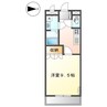 メルヴェーユ宮崎 1Kの間取り