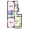サンシャイン王子原Ⅰ 2DKの間取り