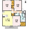 コンフォートＴⅡ 3LDKの間取り