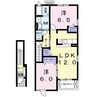 コンフォ－ルアルモニ－Ⅰ 2LDKの間取り