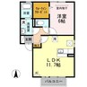 メゾン・ド・ＴＥＲＲＡ 1LDKの間取り