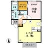メゾン・ド・ＴＥＲＲＡ 1LDKの間取り
