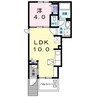 ジュネス　ヴィラ　Ｎ 1LDKの間取り