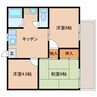 フォーブルNON 3DKの間取り