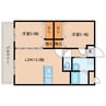 エルノアール小池原 2LDKの間取り