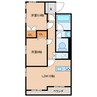 清友ビルA棟 2LDKの間取り