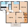 パークサイド久野Ⅳ 3Kの間取り