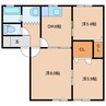 パークサイド久野Ⅲ 3DKの間取り