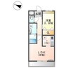 グランヴェルデ蓮池 1LDKの間取り