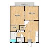 パナハイツ金屋 2DKの間取り