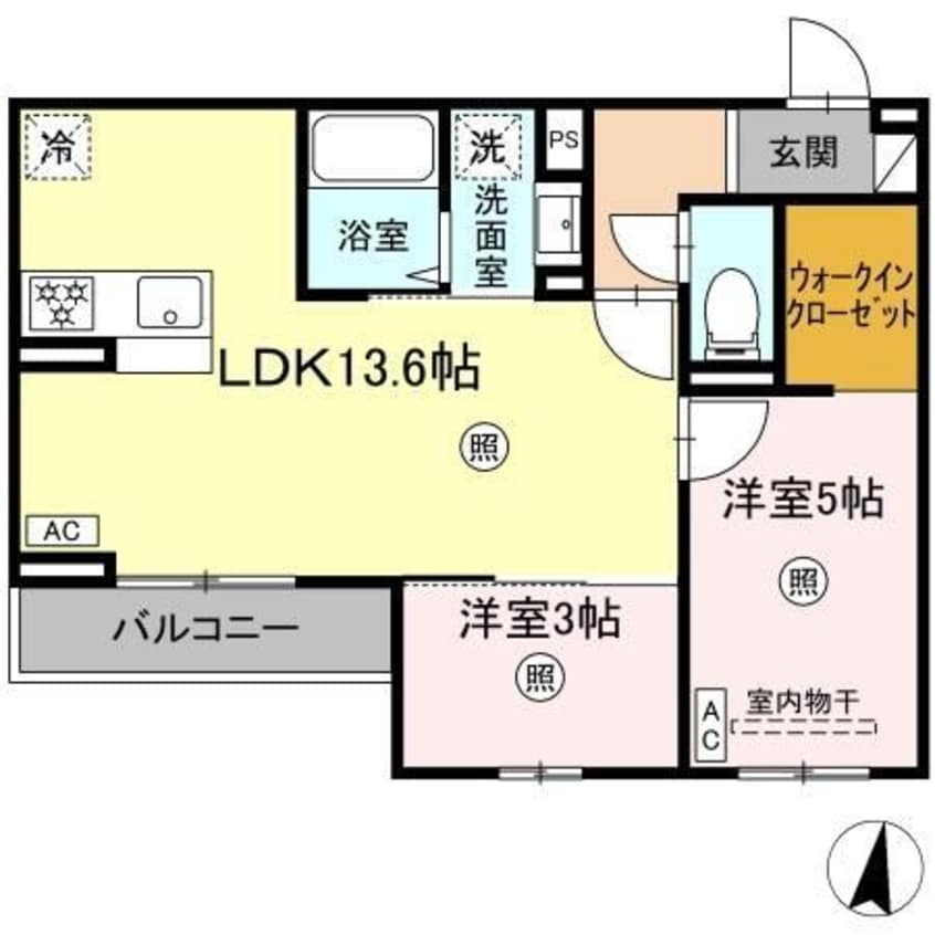 間取図 PREMILIFE萩原