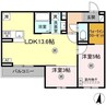 PREMILIFE萩原 2LDKの間取り
