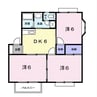 シャレーハイツ森町B 3DKの間取り
